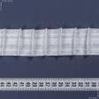 Ткани все ткани - Тесьма шторная Равномерная матовая КС-1:1.5 40мм±0.5мм /100м