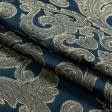 Ткани для декора - Портьерная ткань Ревю фон синий