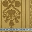 Ткани для штор - Портьерная ткань Нури полоса вензель золото