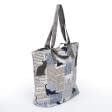 Ткани сумка шоппер - Сумка шоппер  МАГЕЗИН кошки / голубой, бежевый 50х50