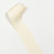 Ткани фурнитура для декора - Репсовая лента Елочка Глед  цвет сливочный 64 мм