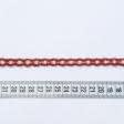 Тканини фурнітура для декора - Тасьма Бріджит вузька колір св.беж-бордо 8 мм