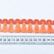 Ткани для одежды - Бахрома кисточки Кира блеск  мандарин 30 мм (25м)