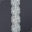 Ткани фурнитура для декора - Декоративное кружево Зара цвет cеребро 17 см