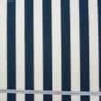 Ткани портьерные ткани - Дралон полоса /LISTADO молочная, синяя
