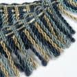 Ткани для декора - Бахрома Имеджен спираль сине-голубой