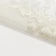 Ткани все ткани - Тюль вышивка Анна молочный блеск с фестоном