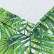 Ткани шторы - Штора лонета Листья пальмы, фон молочный 135/270 см (171286)