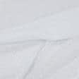 Ткани horeca - Тюль кисея Плумети софт белая горошки белые с утяжелителем