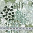 Тканини для римських штор - Декоративна тканина Флора акварель зелений