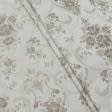 Тканини для римських штор - Жакард Полді квіти бежево-рожеві фон св.бежевий