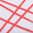Ткани для декора - Декоративная киперная лента красная 10 мм