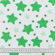 Ткани для пеленок - Ситец 67-ткч звезды зеленый