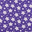 Ткани хлопок - Бязь набивная звезды фиолетовый
