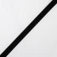 Ткани для декора - Липучка Велкро пришивная мягкая часть черная 20мм/25м
