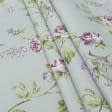 Ткани для декора - Декоративная ткань Саймул Бемптон цветы средние лиловые