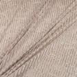 Ткани для одежды - Велюр стрейч полоска бежевый