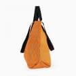 Ткани сумка шоппер - Сумка шоппер дайнис /ромб/ беж.ярко оранжевый 50х50 см