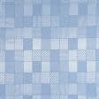 Ткани для римских штор - Скатертная ткань жаккард Джанас  т.голубой СТОК