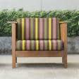 Ткани для мебели - Дралон полоса /LISTADO сирень, желтая, олива