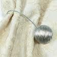 Ткани для декора - Магнитный подхват Круг серебро d-45 мм на тросике
