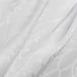 Ткани жаккард - Портьерная ткань Муту цветок белая