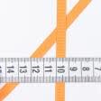 Ткани тесьма - Репсовая лента Грогрен  оранжевая 7 мм
