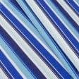 Ткани для римских штор - Декоративная ткань лонета Верано полоса голубой, синий
