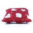 Ткани наволочки на декоративные  подушки - Чехол  на подушку новогодний Сердца фон красный 45х45см (173558)