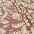 Ткани для декора - Декоративная ткань Саймул Бакстон цветы большие фон красный
