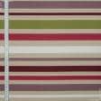 Тканини для римських штор - Декоративна тканина Ярма смуга фуксія, фон натуральний