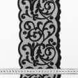 Ткани для тильд - Декоративное кружево Адриана черный 14.5 см