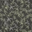 Ткани все ткани - Декоративная ткань Листья бамбука фон темно-серый