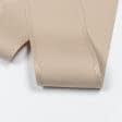 Ткани фурнитура для декора - Репсовая лента Грогрен  бежевая 66 мм