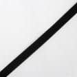 Ткани для декора - Липучка Велкро пришивная жесткая часть черная 20мм/25м