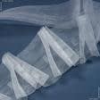 Тканини фурнітура для декора - Тасьма шторна Куряча лапка прозора КС-1:2.5 80мм±0.5мм/100м