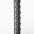Ткани для белья - Декоративное кружево Дания цвет черный 9.5 см