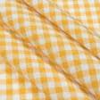 Ткани для банкетных и фуршетных юбок - Ткань скатертная пепита в клетку желтый