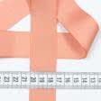 Ткани тесьма - Репсовая лента Грогрен  оранжево-розовая 30 мм