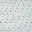Ткани шторы - Штора лонета Флорал  цветы фуксия, лазурь 150/270 см  (161180)