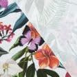 Ткани для декора - Ткань с акриловой пропиткой Цветы  экзотика