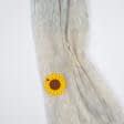 Ткани фурнитура для декора - Магнитный подхват Подсолнух на на тесьме желтый 90мм.