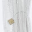 Ткани для декора - Магнитный подхват Квадрат матовое золото 48х48 мм, с тросиком 38 см (1шт)
