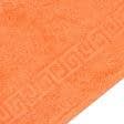 Ткани махровые полотенца - Полотенце махровое с бордюром 40х70 оранжевый