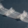 Ткани тесьма - Тесьма шторная Три складки прозрачная КС-1:2 50мм±0.5мм/50м