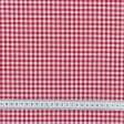 Ткани для декора - Декоративная ткань Руби клетка мелкая бордовая