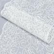 Ткани свадебная ткань - Декоративное кружево Мускат белый 15 см
