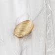 Ткани для декора - Магнитный подхват овал матовое золото 55*33 мм, с тросиком 43.5 см (1шт)