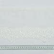 Ткани свадебная ткань - Декоративное кружево Кора цвет молочный 16 см