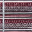 Тканини портьєрні тканини - Гобелен Українська вишивка -1 червоний, чорний
